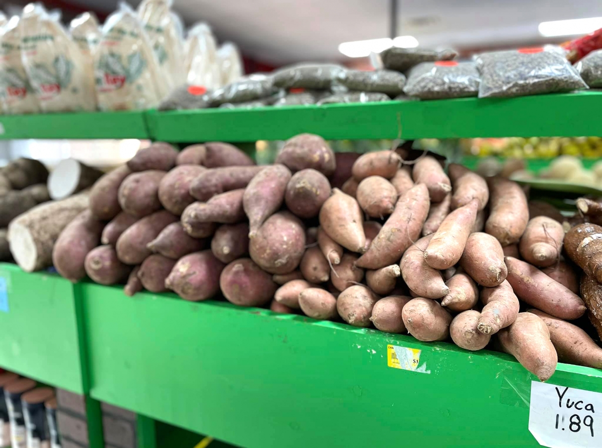 Batata cu yuca y batata dushi tabata loke a baha di prijs den luna di Juni