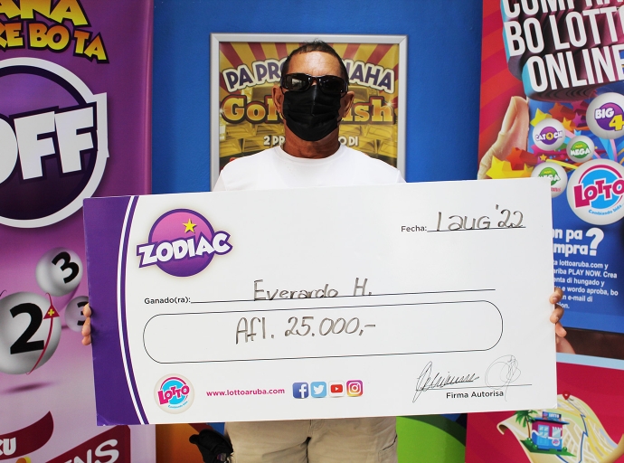 Everardo tambe a gana cu e resultado di 6666 pa Zodiac