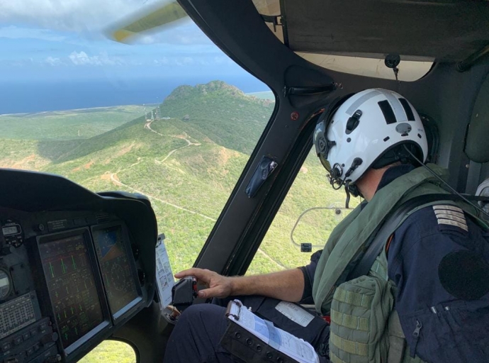 Guardacosta a bay yuda baha turista herida for di St. Christoffelberg na Curaçao