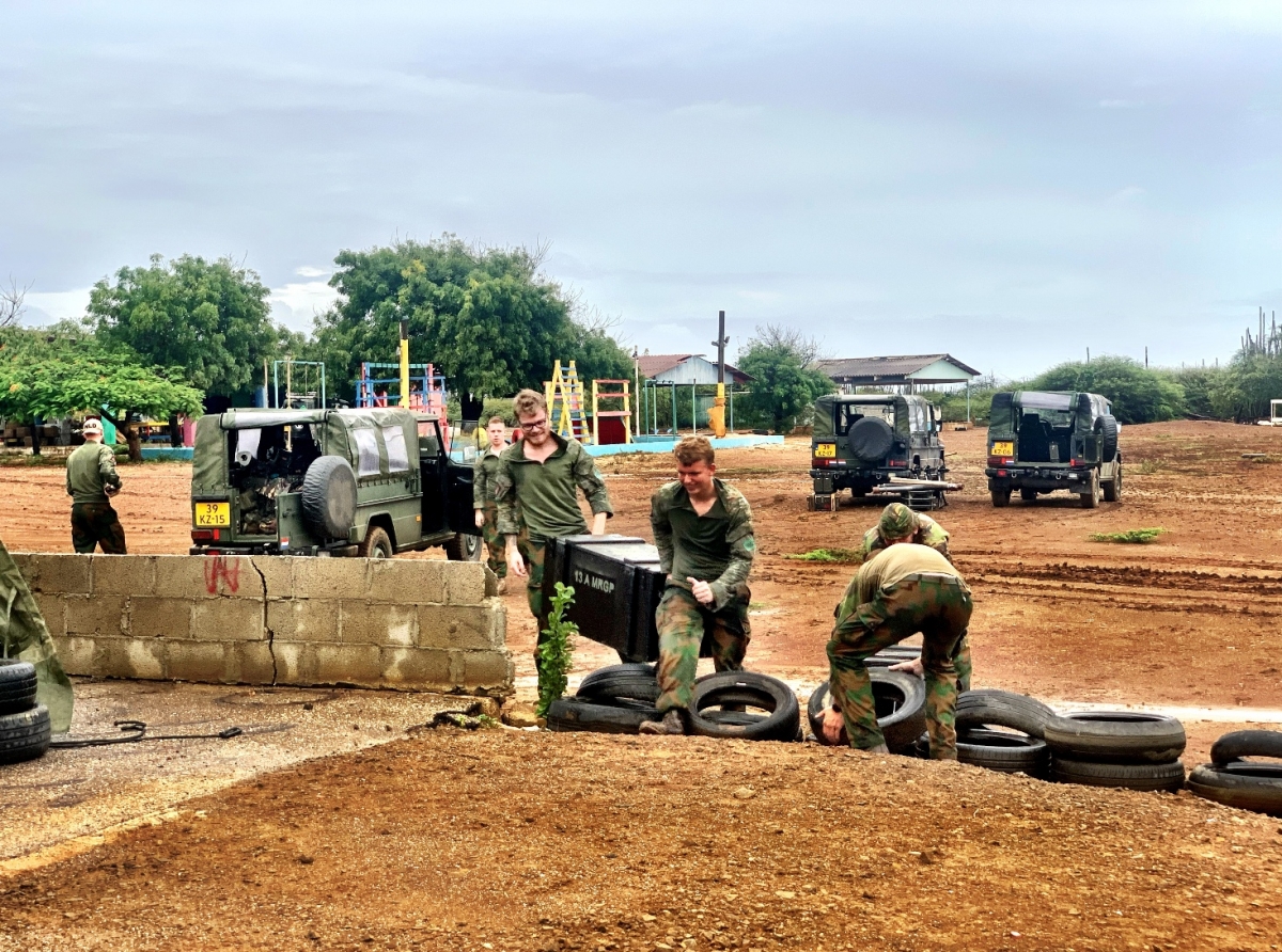 Unidad di Ehercito Hulandes ta practica e siman aki na Bonaire