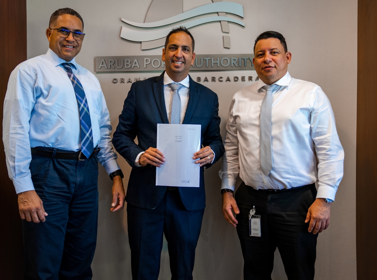 Cuenta anual 2021 di Aruba Ports Authority a keda presenta