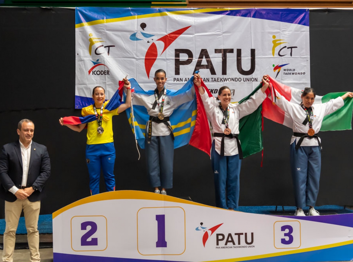 Aruba Taekwondo Bond satisfecho cu resultado di rumannan Klaber den e 'Costa Rica Open G2 Event'