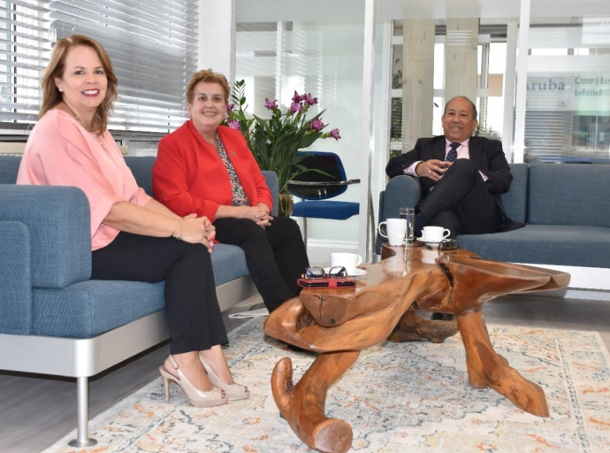 Prome Minister durante reunion publico den Parlamento a amplia riba desaroyonan di Arubahuis