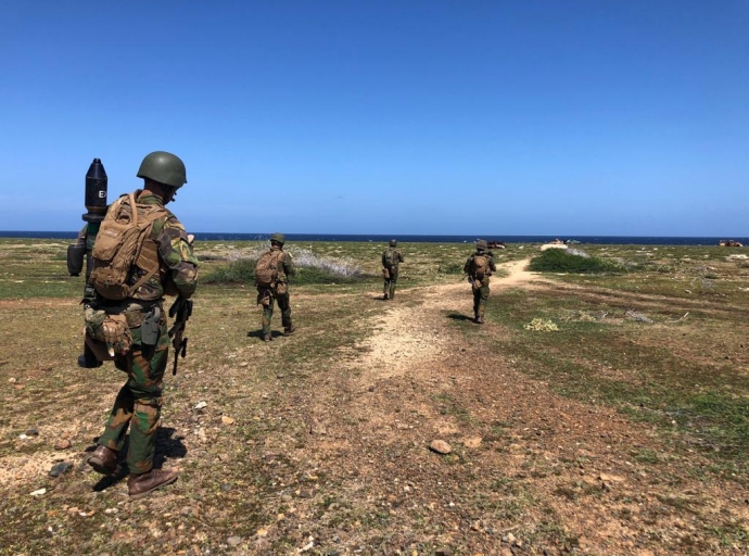 Unidad di Ehercito ta practica hunto cu Militarnan di Caribe (CARMIL) na Aruba
