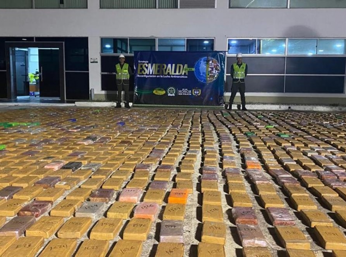 Esaki ta 5 ton di cocaina confisca na waf di Barranquilla y Santa Marta