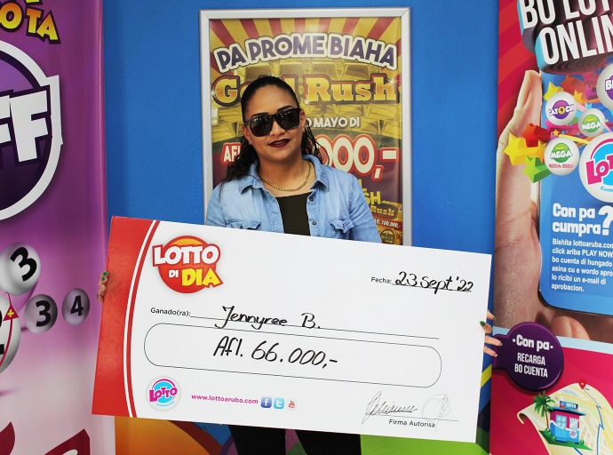 Jennyree a busca su jackpot di Lotto di Dia