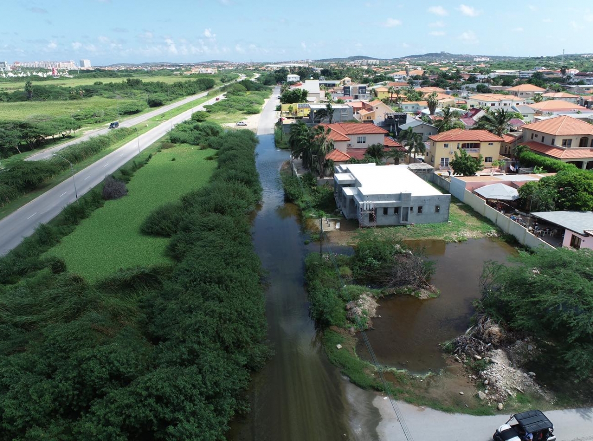 Bubali Plas a yega su capacidad di por carga awa y esaki ta afectando e bario di San Miguel