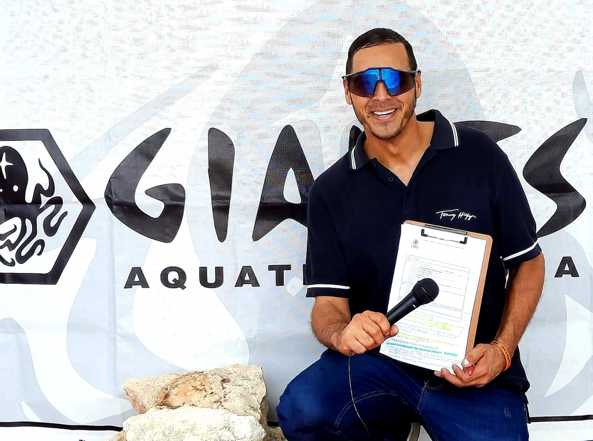 Addonsito Croes tabata MC pa Giants Aquatics Aruba