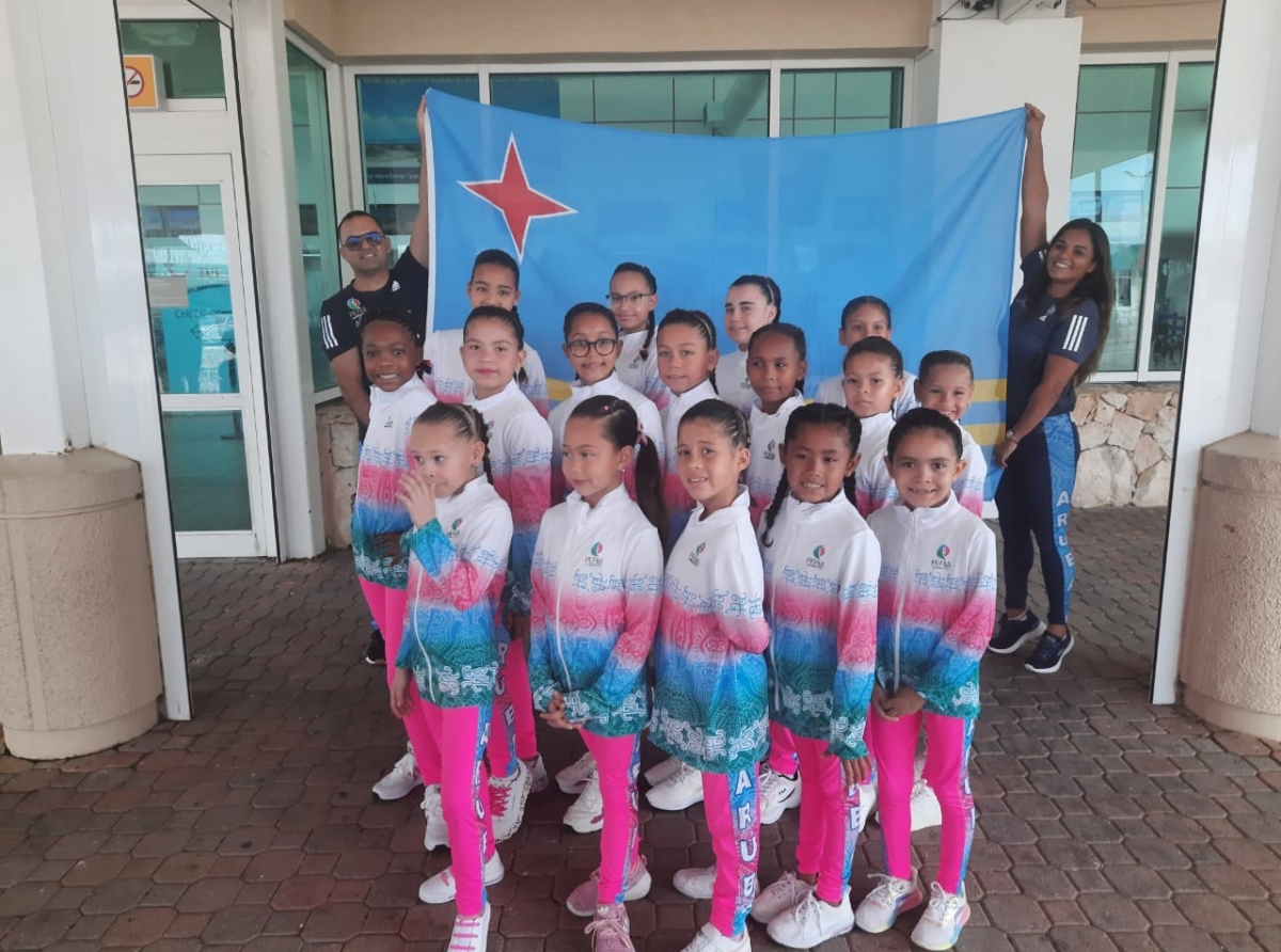 Muchanan di Perla Gymnastics a bay representa Aruba den e 'Copa IGA Panama 2022'