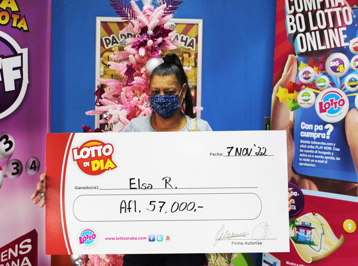 Elsa a gana jackpot di Lotto di Dia di Diabierna