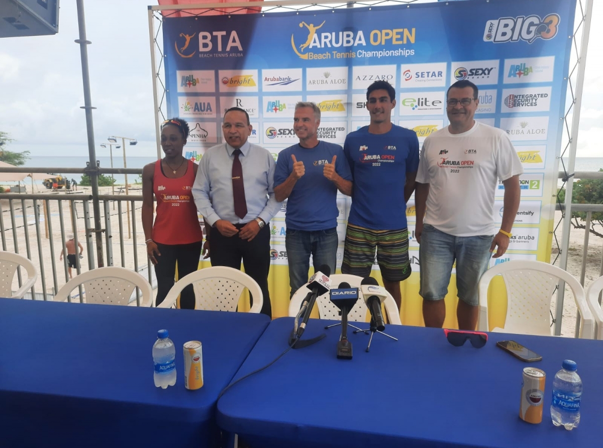 Aruba Open Beach Tennis 2022 a cuminza cu mas di 1.200 atleta di 40 pais participando