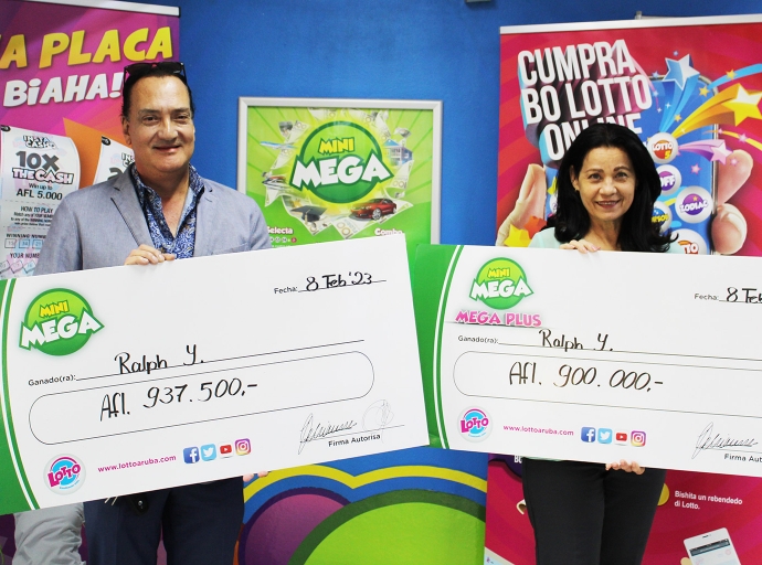E biaha aki Notario a bay cobra e Mini Mega miyonario pa e ganador