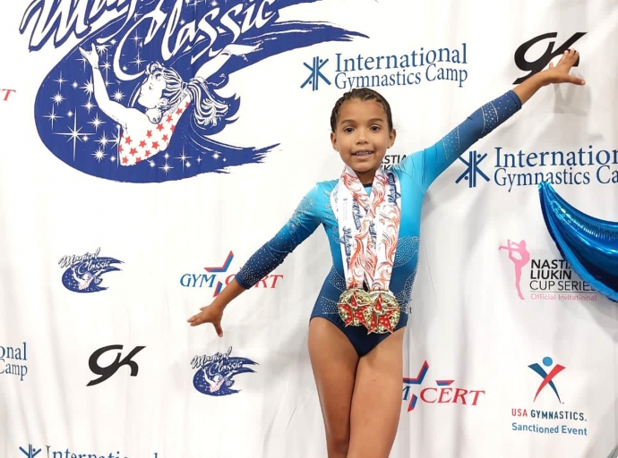 Atleta Jaydizianne Wester a logra un ’10 perfecto’ den gymnasia na Orlando