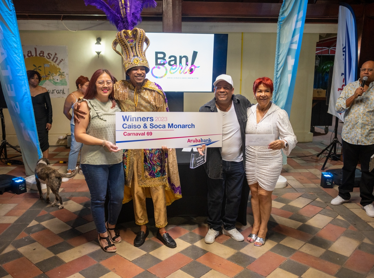 Aruba Bank presente na Award Night di Aruba Caiso y Soca Monarch 2023