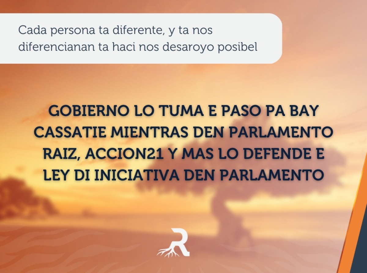 RAIZ no a dal ni un paso atras den su compromiso y determinacion pa realisa igualdad