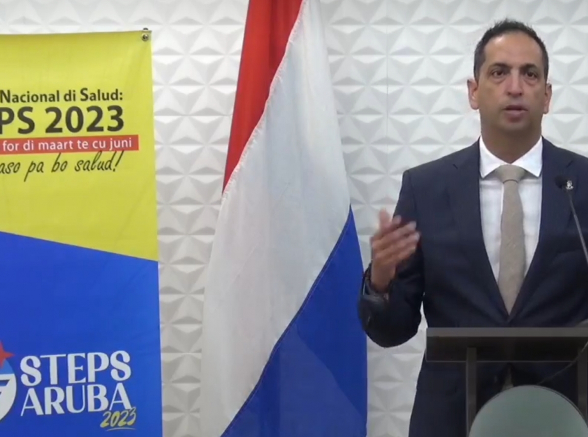 Minister di Salubridad a anuncia cu proyecto ‘Steps Aruba 2023’ lo cuminza 4 di Maart 