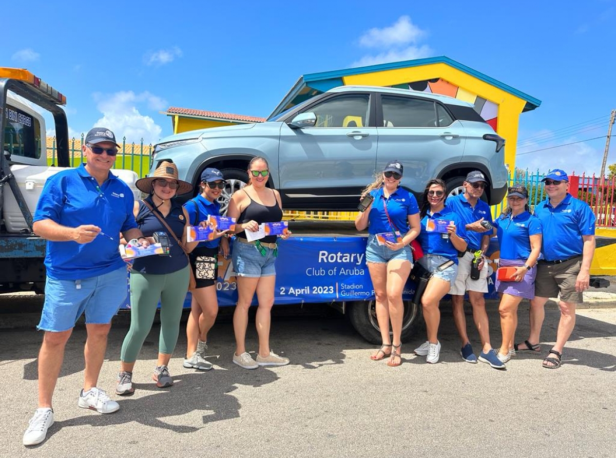 Rotary Club Aruba a cuminsa benta di rifa pa recauda fondo pa yuda comunidad