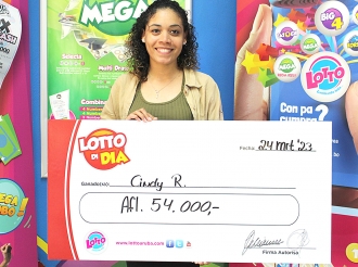 Cindy a gana e Lotto di Dia di Diahuebs anochi