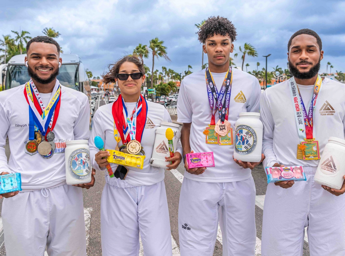 Taekwondo Team Aruba ta bay parti mangel di Pasco Grandi