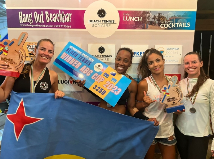 Aruba a domina den diferente categoria di Beach Tennis na Bonaire