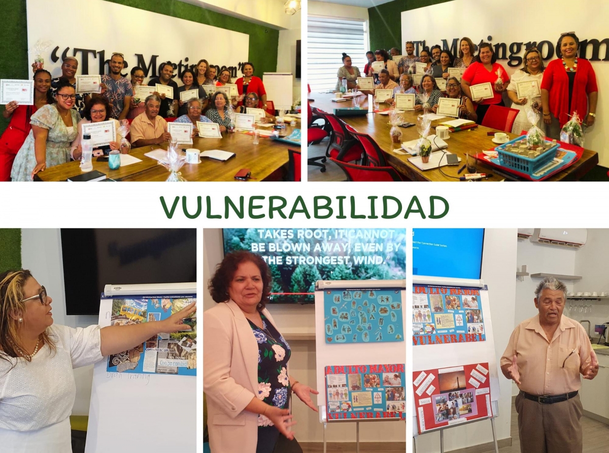 Proyecto di HGGH a duna workshop riba vulnerabilidad di un adulto mayor