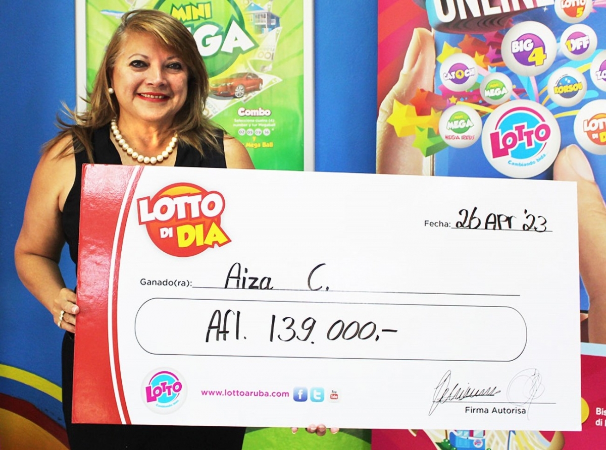 Aiza ta e ganador di e jackpot di Lotto di Dia