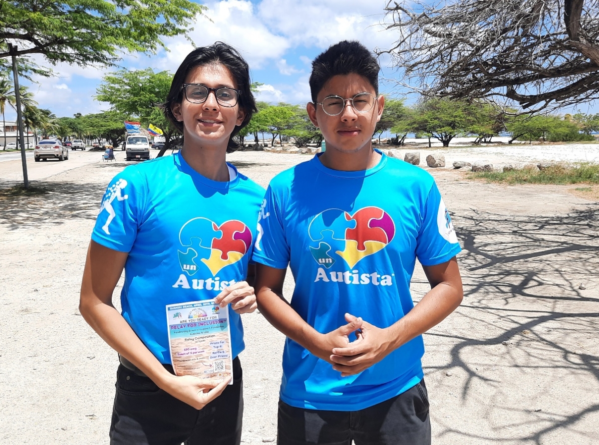 Dos hoben di Universidad di Aruba ta organisa evento  Diadomingo awor  pa yuda Fundacion Autismo