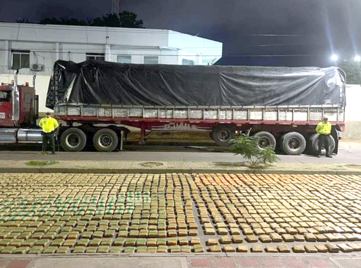 Mas di 1 ton di marihuana rumbo pa Lama Caribe a wordo confisca na Maicao