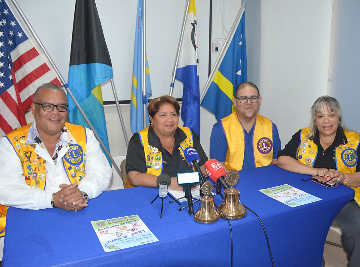 Aruba Lions preparando un gran Feria di Salud na comienzo di Juni 2023