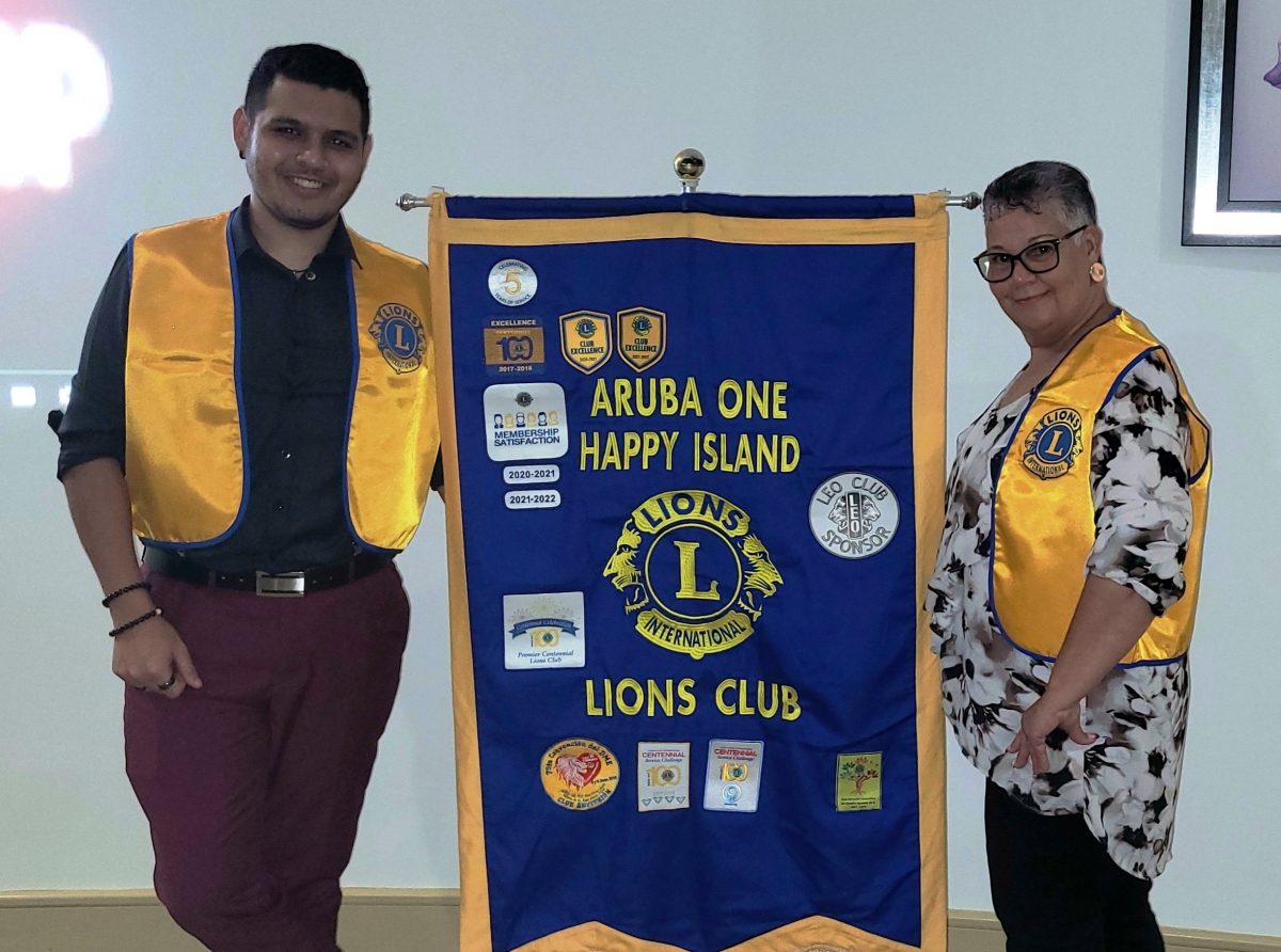 Aruba One Happy Island Lions Club a haya dos miembro nobo