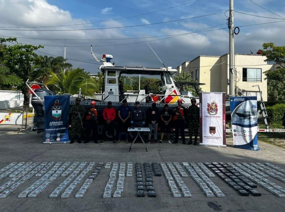 Speedboat cu 285 kilo cocaina gara riba lama panort di Colombia