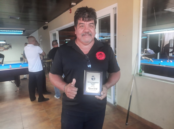 Torneo internacional Dutch Caribbean 10-Ball Challenge 2023 dedica na Richard Wolff