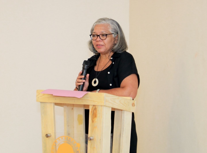 Presentacion di Kennis Instituut Erfgoedcentrum Nederland na Museo Arquelogico Arubano