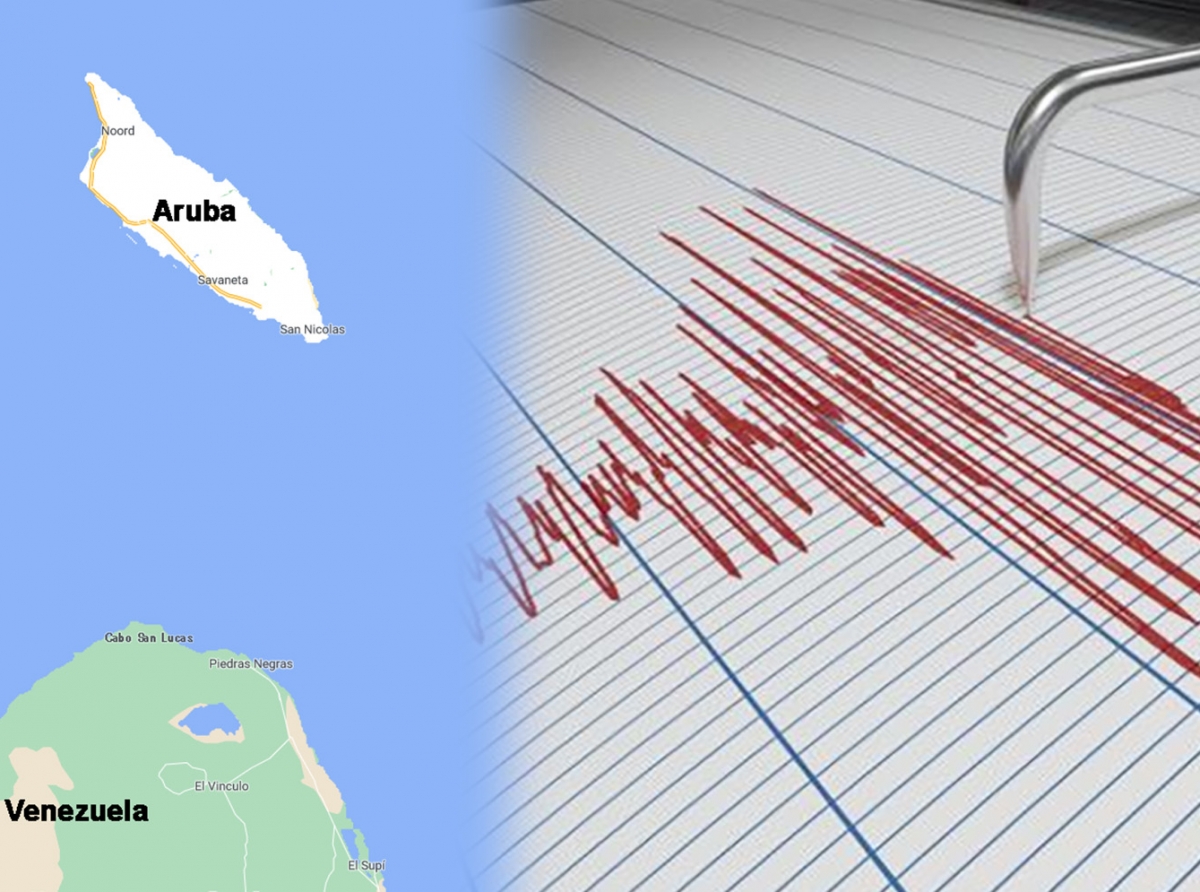 Temblor fuerte a sacudi Aruba riba Diasabra anochi trempan