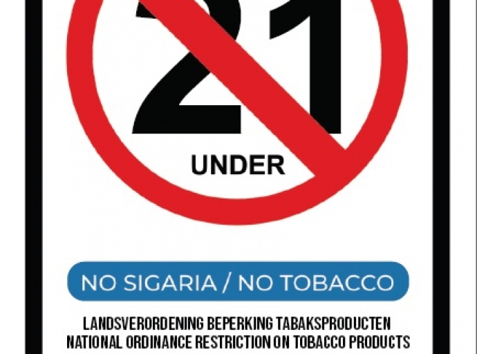 Corda cu na Aruba ta prohibi pa bende producto di tabaco na menor di 21 aña