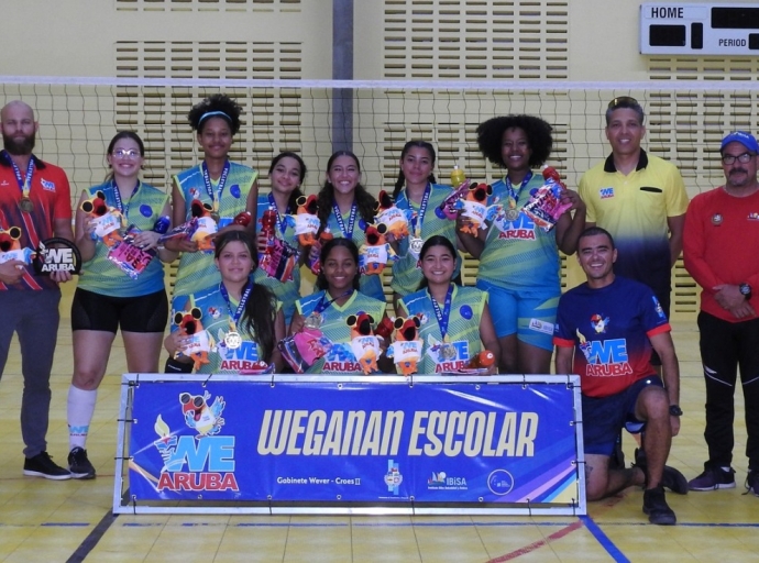 Colegio Arubano a titula Campeon den Volleyball-C Damas