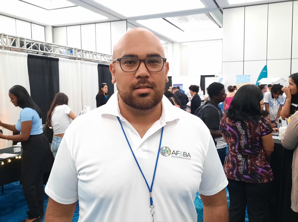 Fernando Dirksen, PR di AF&BA contento y satisfecho cu exito di Job Fair 2023