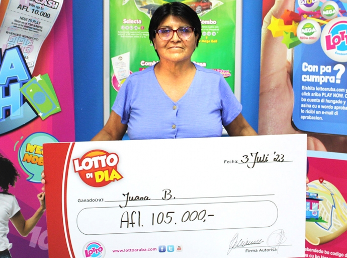 Juana a bay cobra e premio gordo di Jackpot di Lotto di Dia