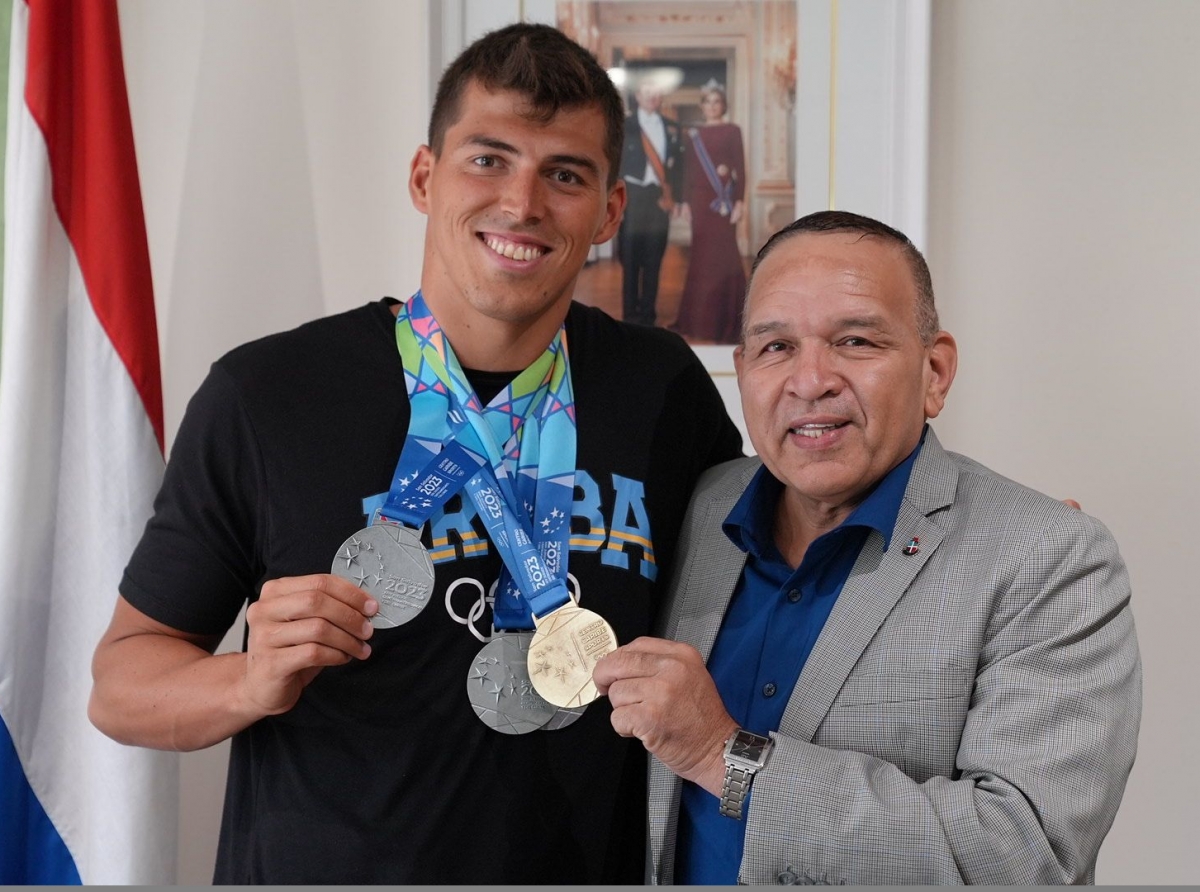 Mikel Schreuders a conkista 1 medaya di oro y 3 medaya di plata den weganan Centro Americano y di Caribe na San Salvador 2023