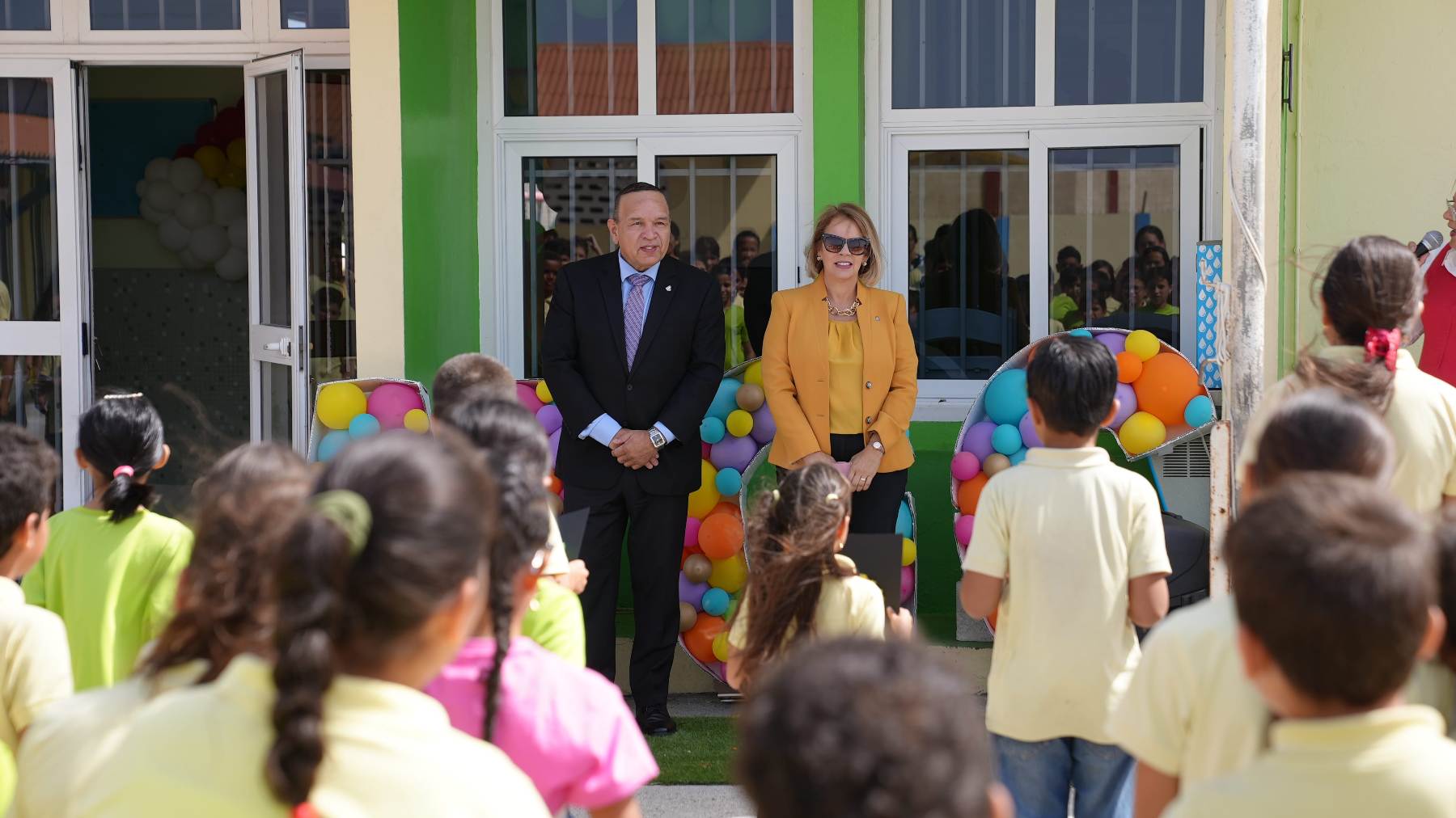 Prome Ministro tambe a elogia Maria Goretti College di Paradera cu nan upgrade
