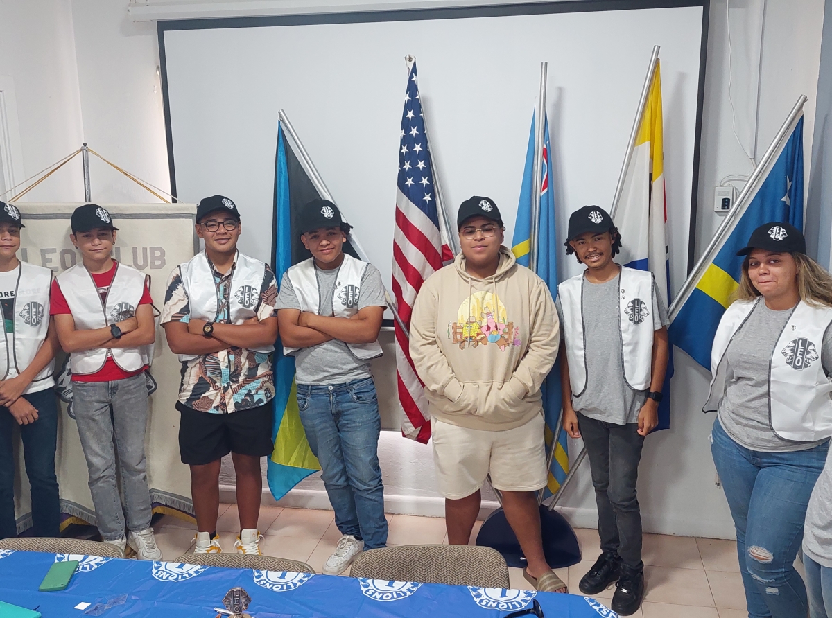 Hobennan di LEO Club Aruba cu directiva nobo