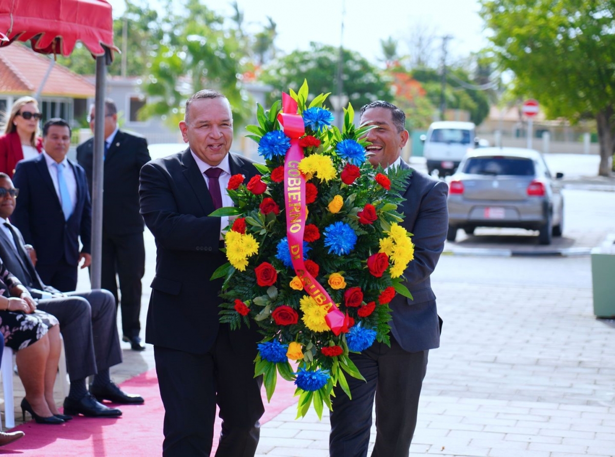 Ceremonia protocolar pa conmemora Dia di Independencia di Colombia