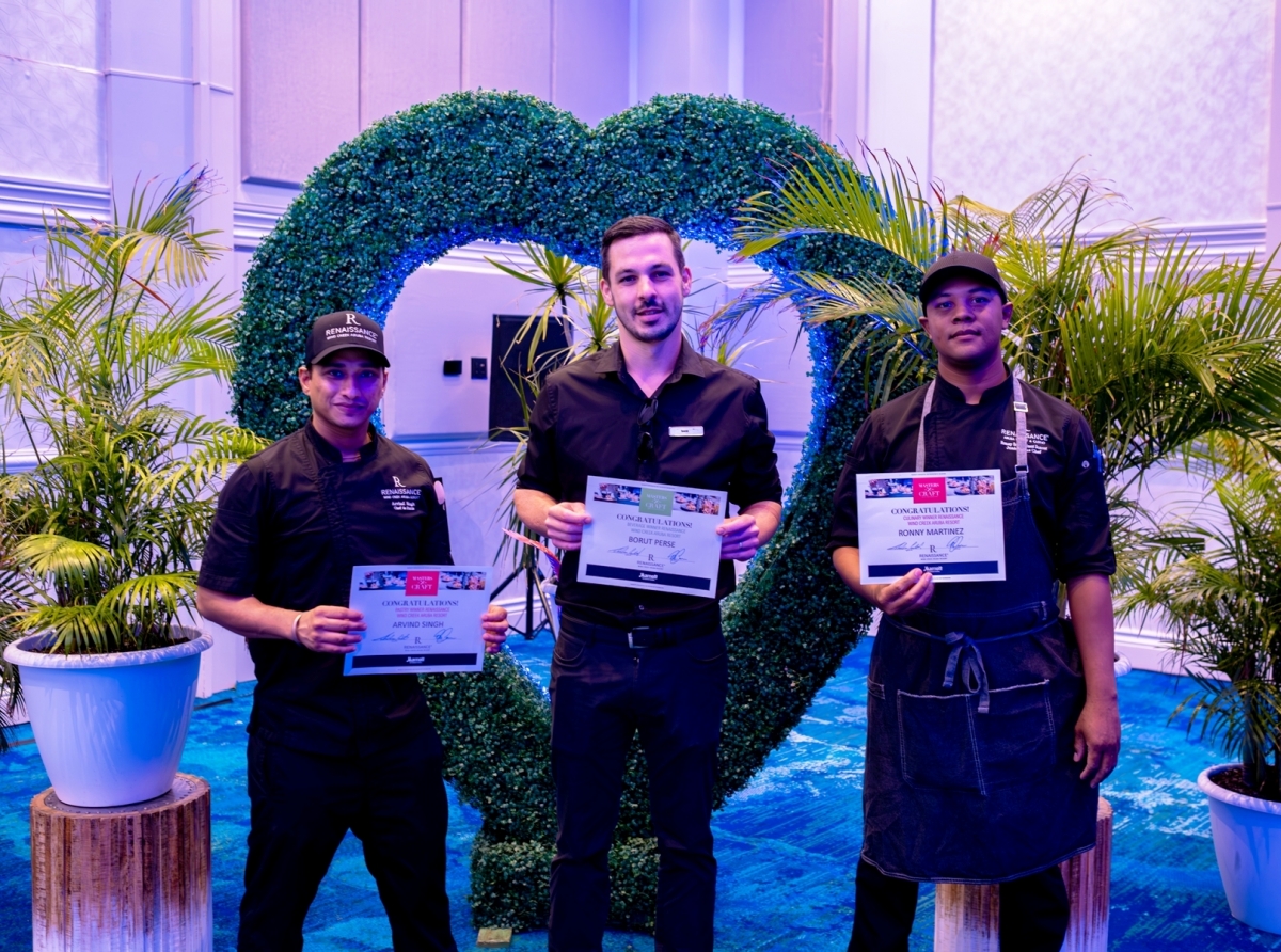 Renaissance Wind Creek Aruba Resort ta anuncia e ganadornan di e competencia di Masters of the Craft