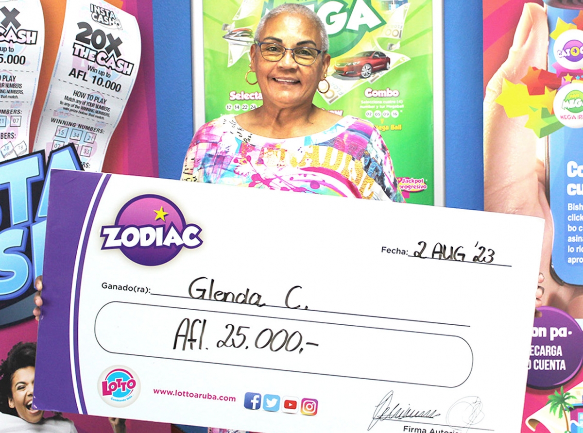 Glenda a gana 25 mil cu wega di Zodiac