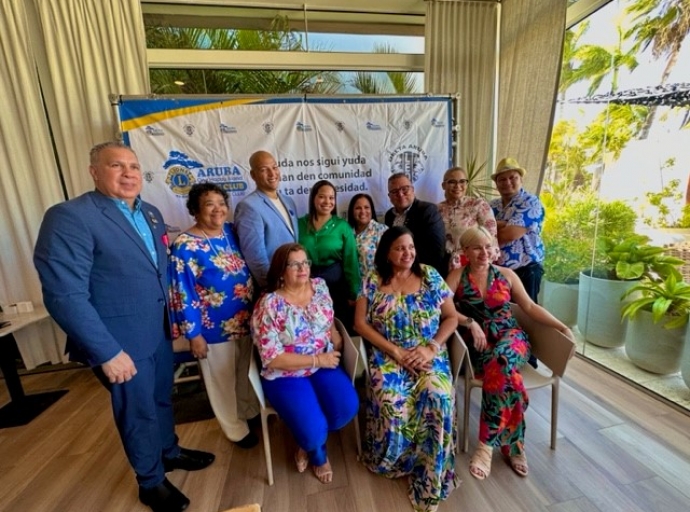 Aruba One Happy Island Lions Club cu huramentacion y instalacion di Directiva 2023 - 2024