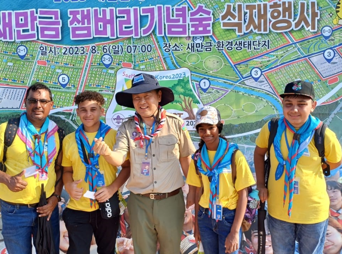 Scouting Aruba presente den “World Jamboree” na Zuid Korea