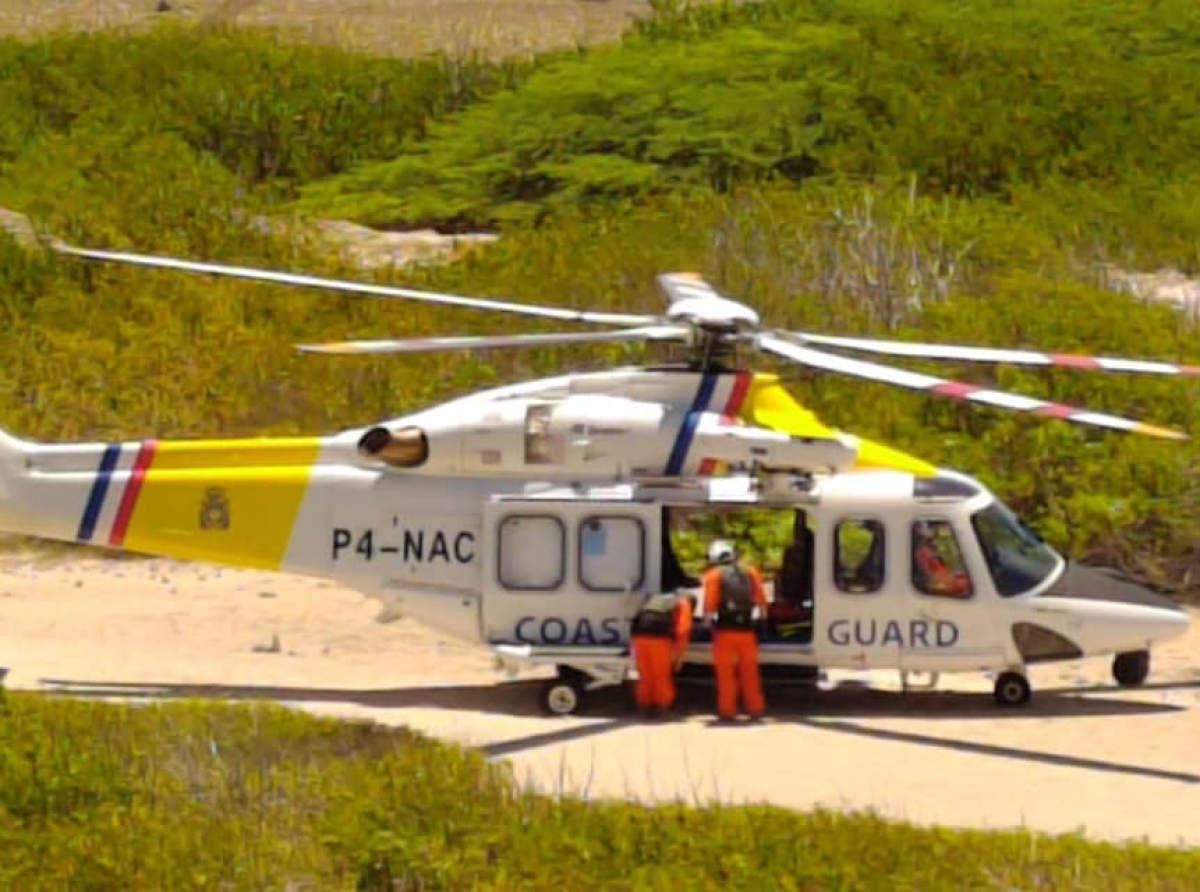 Wardacosta a yuda cu evacuacion medico di Klein Curaçao