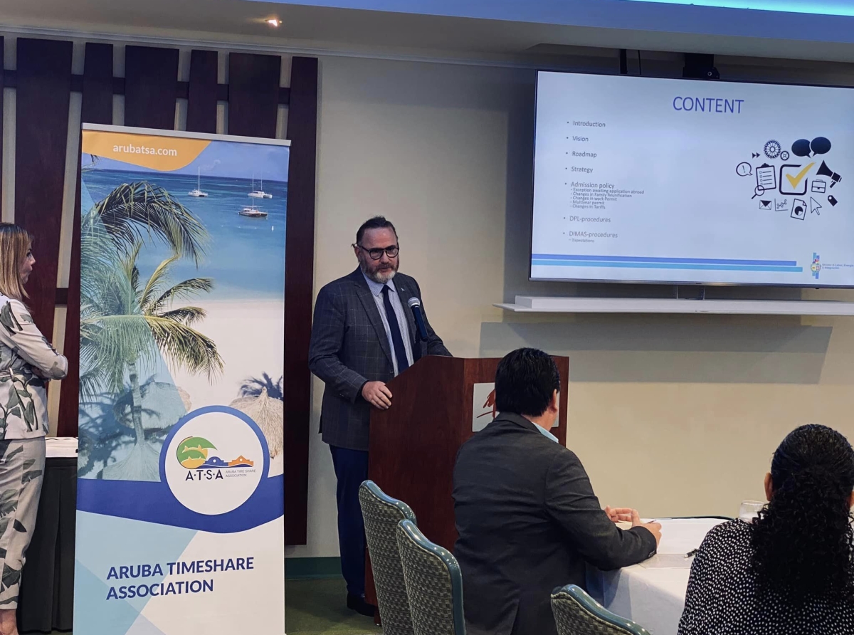 Aruba Timeshare Association a 'host' nan encuentro di kwartaal