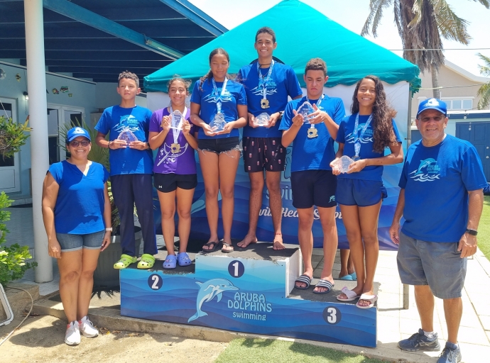 'Overall Winners' di Aruba Dolphins Open Water 2023