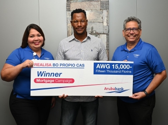 Aruba Bank a clausura campaña di hipoteca y asina Vincent a gana 15 mil florin   